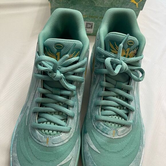 PUMA MELO MB.02 Jade Green Basketball Size 11 Rare Special Original Box main image 7